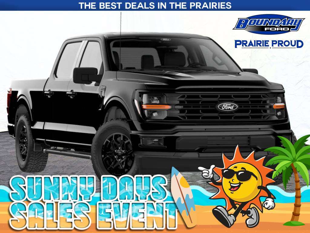 Black 2026 Ford F-150 Pickup Truck Four-Wheel Drive