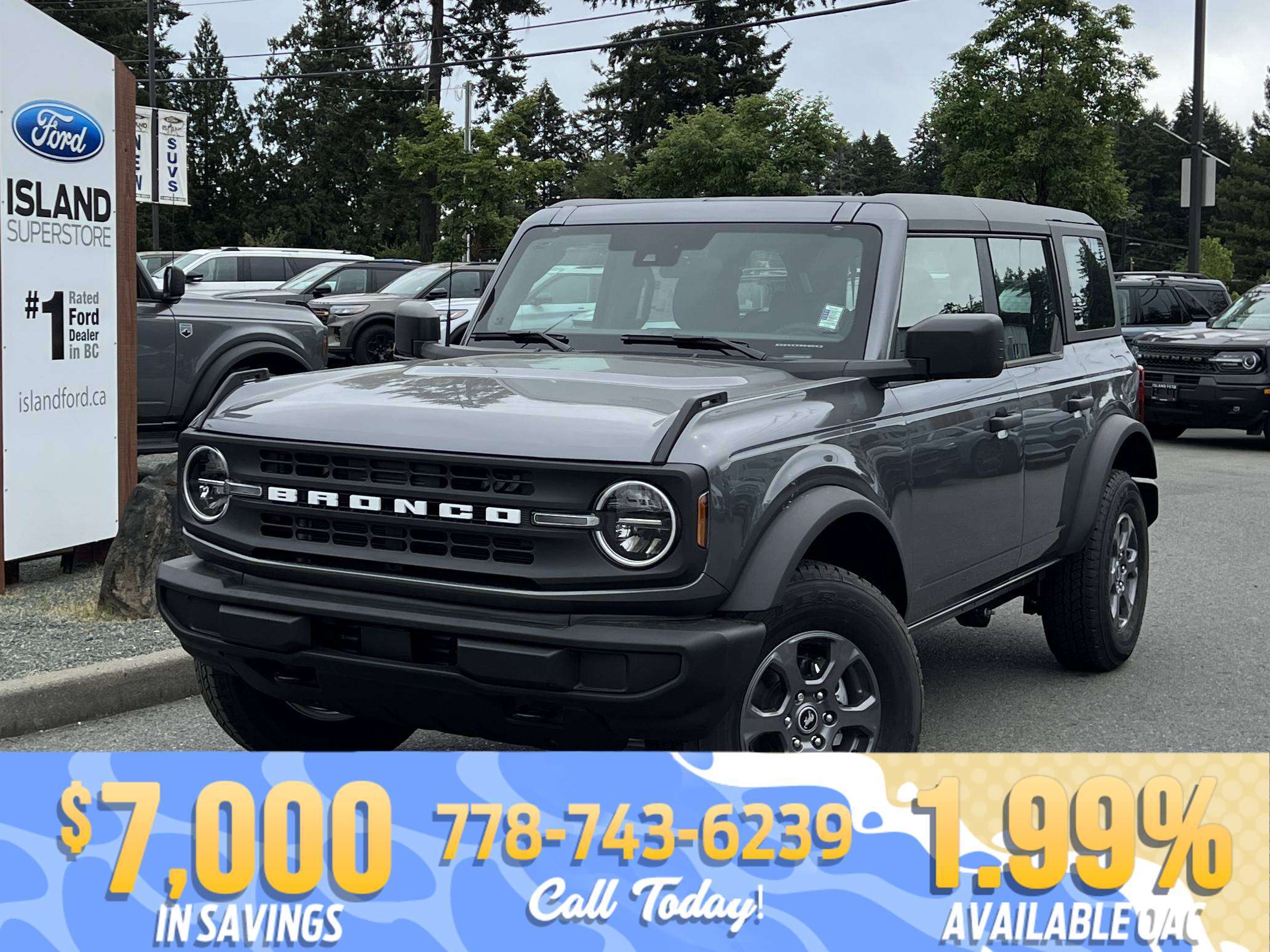 Gray 2026 Ford Bronco SUV / Crossover Four-Wheel Drive Automatic