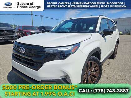 White 2026 Subaru Forester SUV / Crossover All-Wheel Drive Continuously Variable Transmission