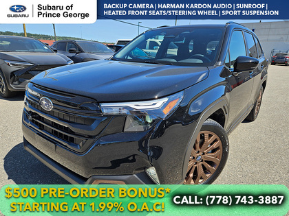 Black 2026 Subaru Forester SUV / Crossover All-Wheel Drive Continuously Variable Transmission
