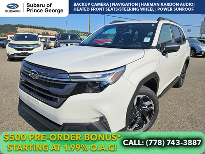 White 2026 Subaru Forester SUV / Crossover All-Wheel Drive Continuously Variable Transmission