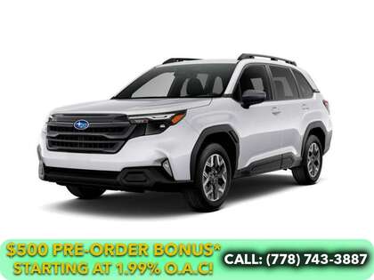 White 2026 Subaru Forester SUV / Crossover All-Wheel Drive Continuously Variable Transmission