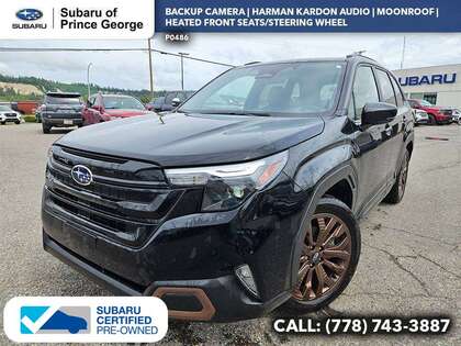 Black 2025 Subaru Forester SUV / Crossover All-Wheel Drive Continuously Variable Transmission