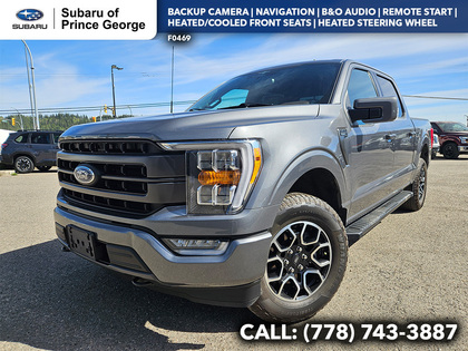 Gray 2023 Ford F-150 Pickup Truck Four-Wheel Drive Automatic