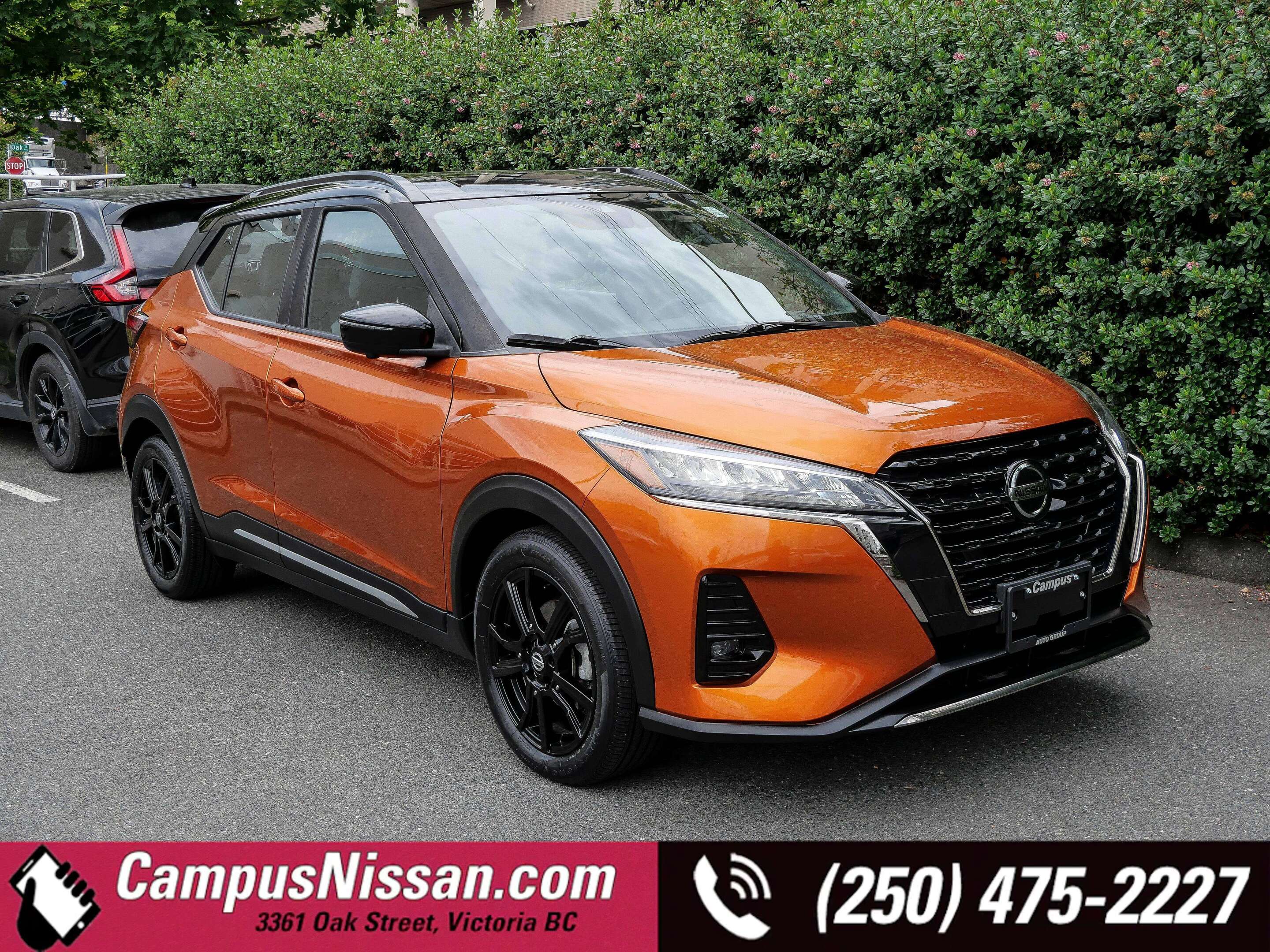 Orange 2021 Nissan Kicks SUV / Crossover Front-Wheel Drive Continuously Variable Transmission