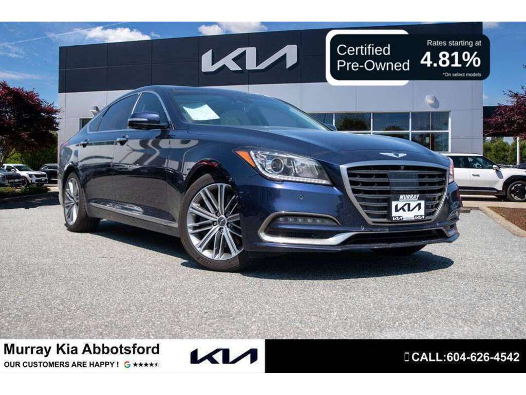 Adriatic Blue Pearl 2019 Genesis G80 Sedan Rear-Wheel Drive