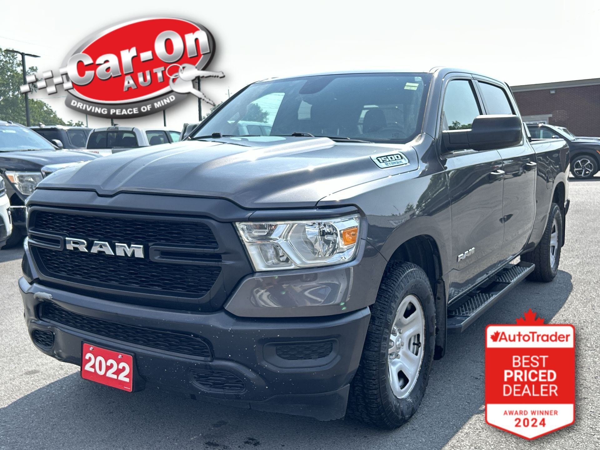 Gray 2022 RAM 1500 Pickup Truck Four-Wheel Drive Automatic