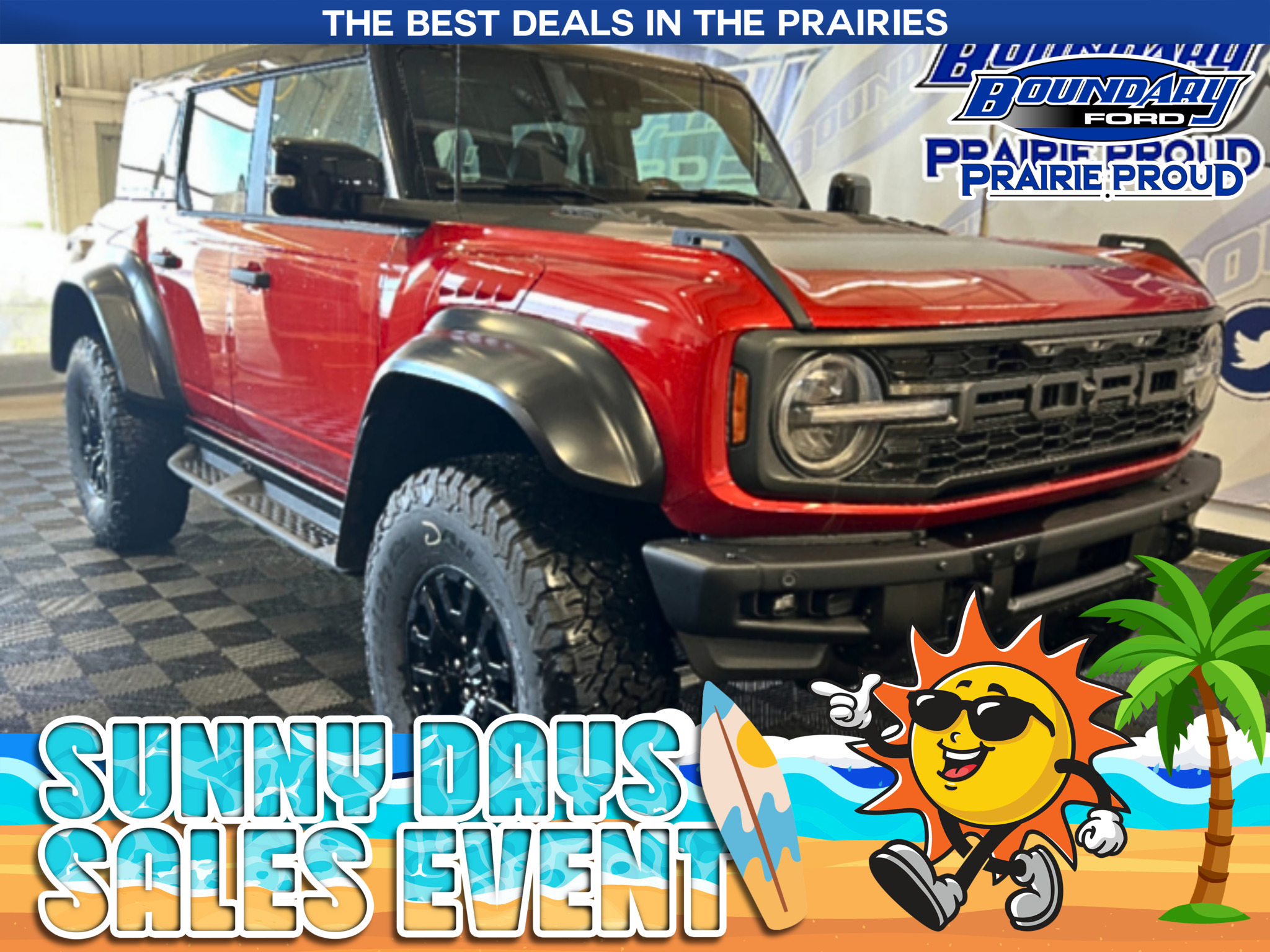 Red 2024 Ford Bronco Raptor SUV / Crossover Four-Wheel Drive Automatic
