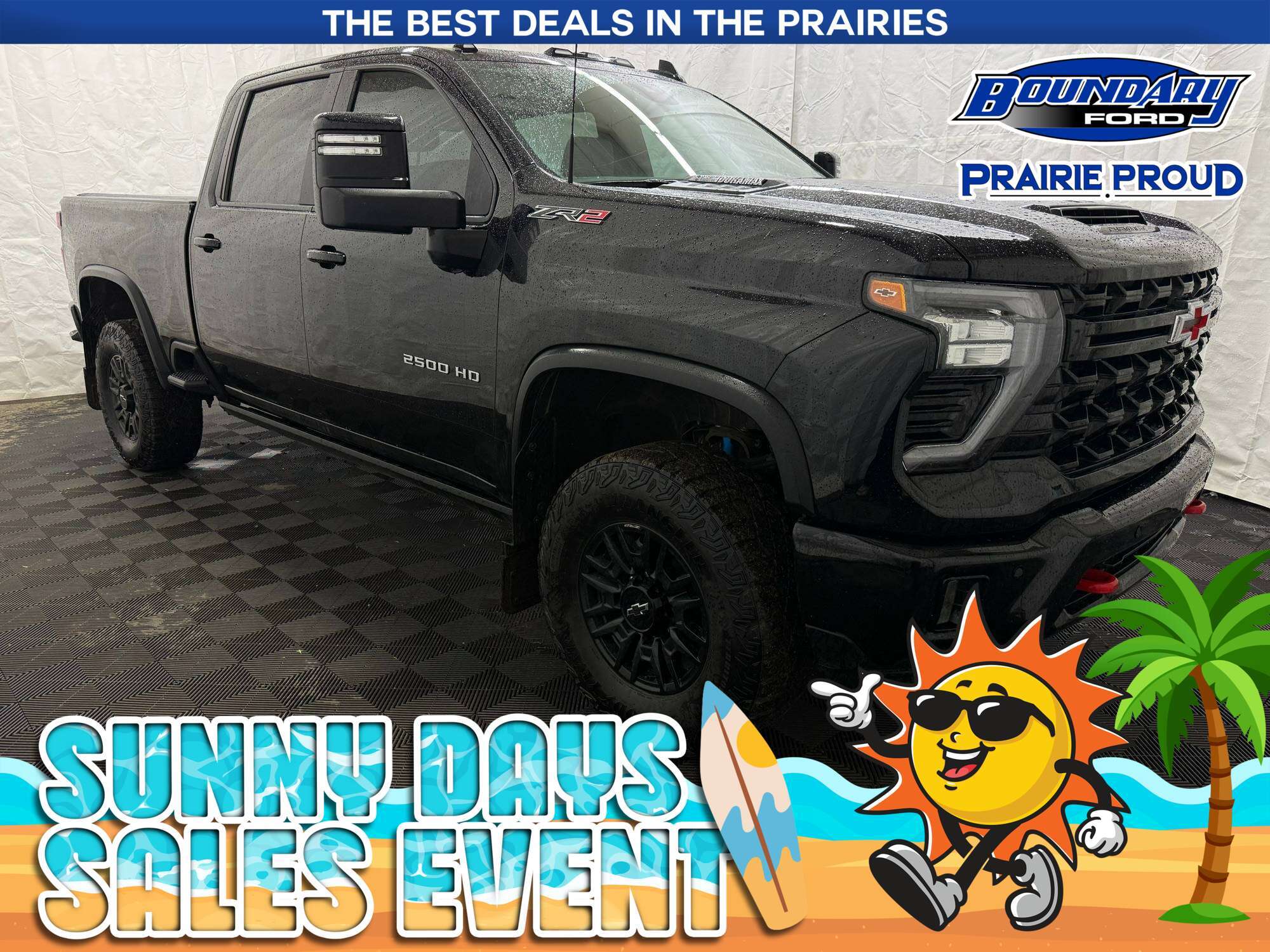 Black 2025 Chevrolet Silverado 2500HD Pickup Truck Four-Wheel Drive Automatic