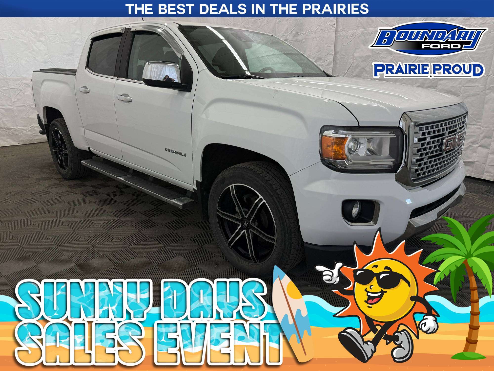 White 2020 GMC Canyon Pickup Truck Four-Wheel Drive 8-Speed Automatic