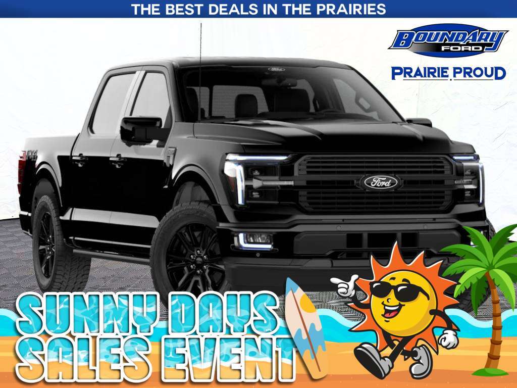 Black 2026 Ford F-150 Pickup Truck Four-Wheel Drive