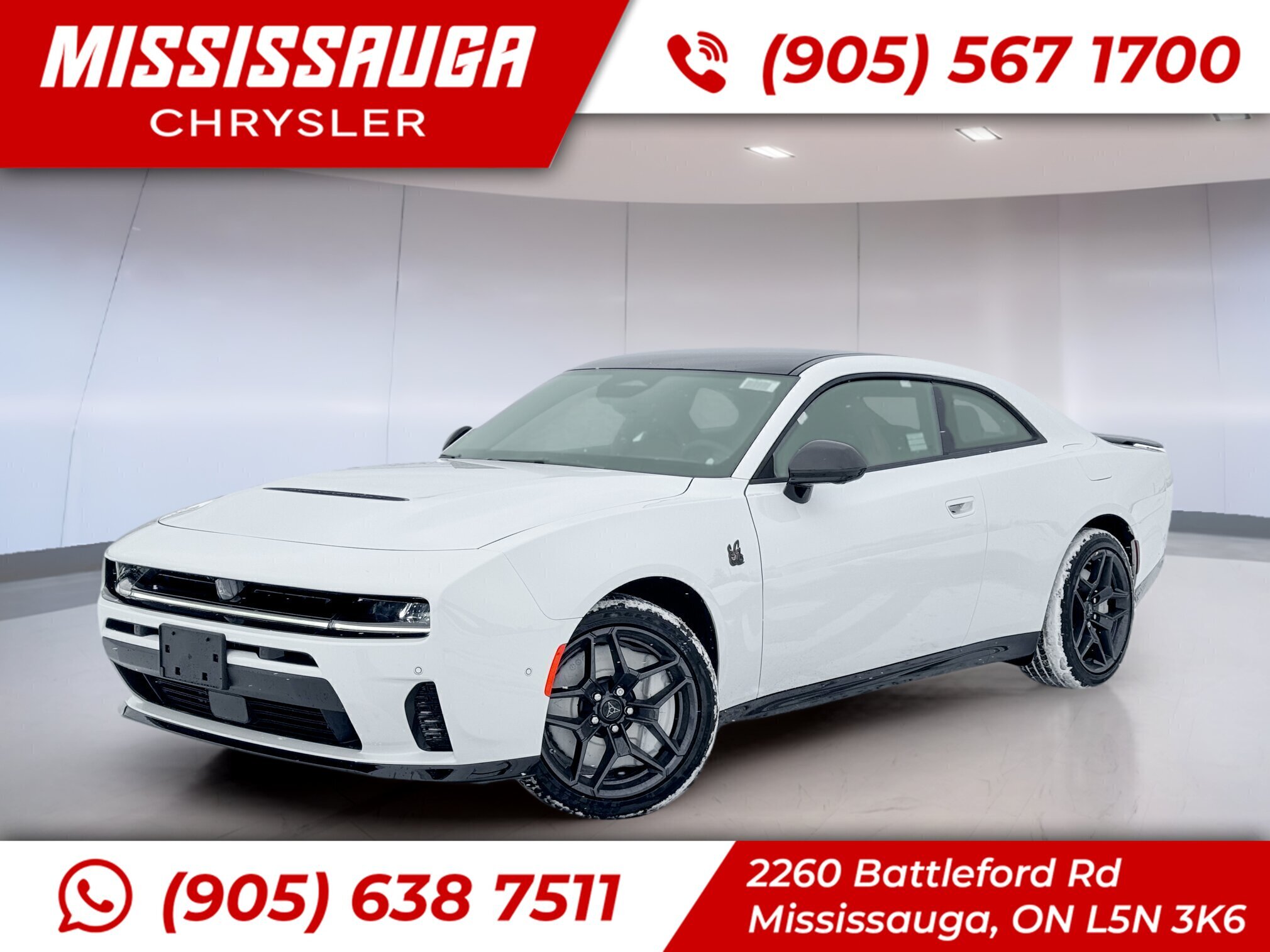 White 2026 Dodge Charger Daytona Coupe All-Wheel Drive Automatic