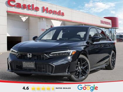 Black 2026 Honda Civic Hatchback Hatchback Front-Wheel Drive Continuously Variable Transmission