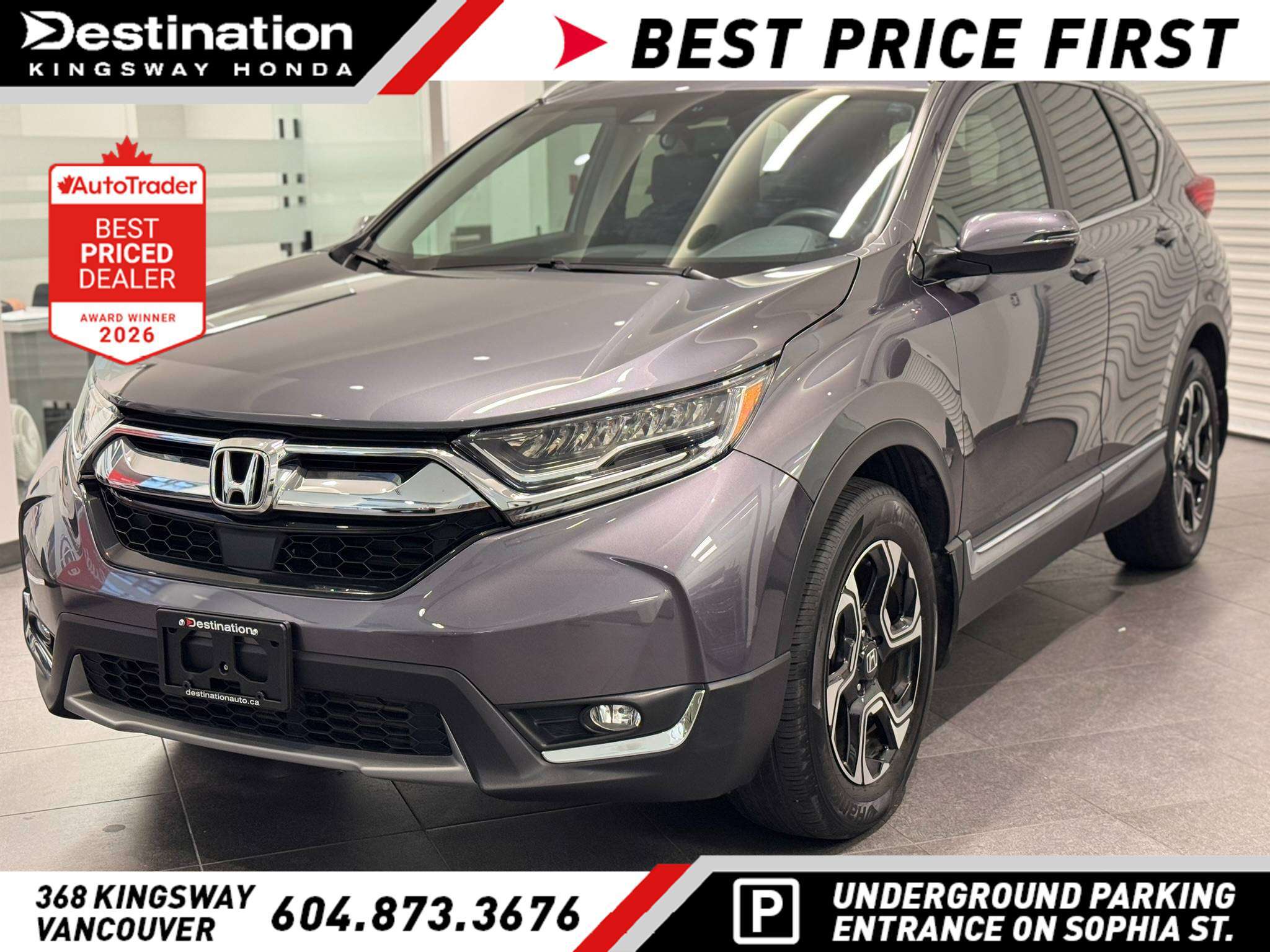 Gray (Modern Steel MET) 2019 Honda CR-V SUV / Crossover All-Wheel Drive Automatic