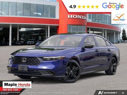 Blue 2026 Honda Accord Hybrid Sedan Front-Wheel Drive Continuously Variable Transmission