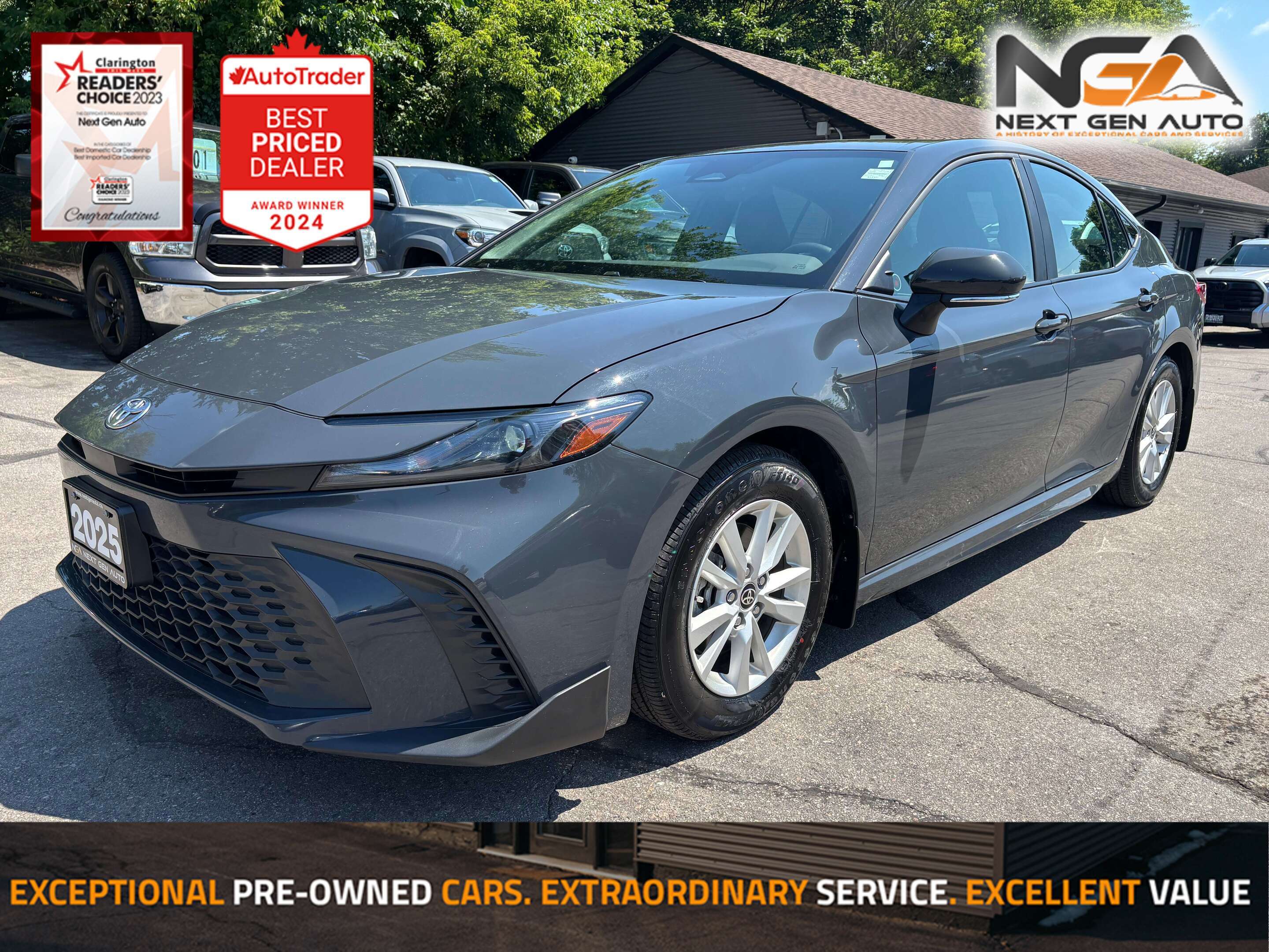 Gray 2025 Toyota Camry Sedan Front-Wheel Drive Continuously Variable Transmission