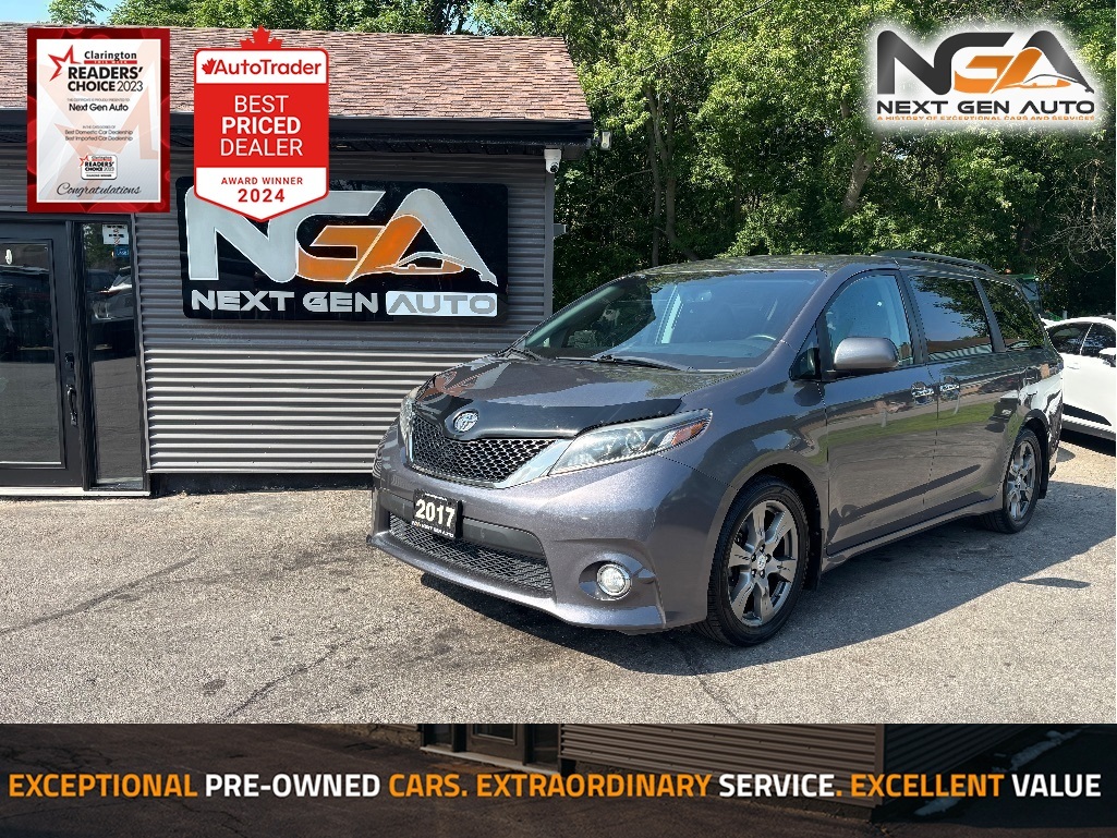 Gray 2017 Toyota Sienna Minivan Front-Wheel Drive