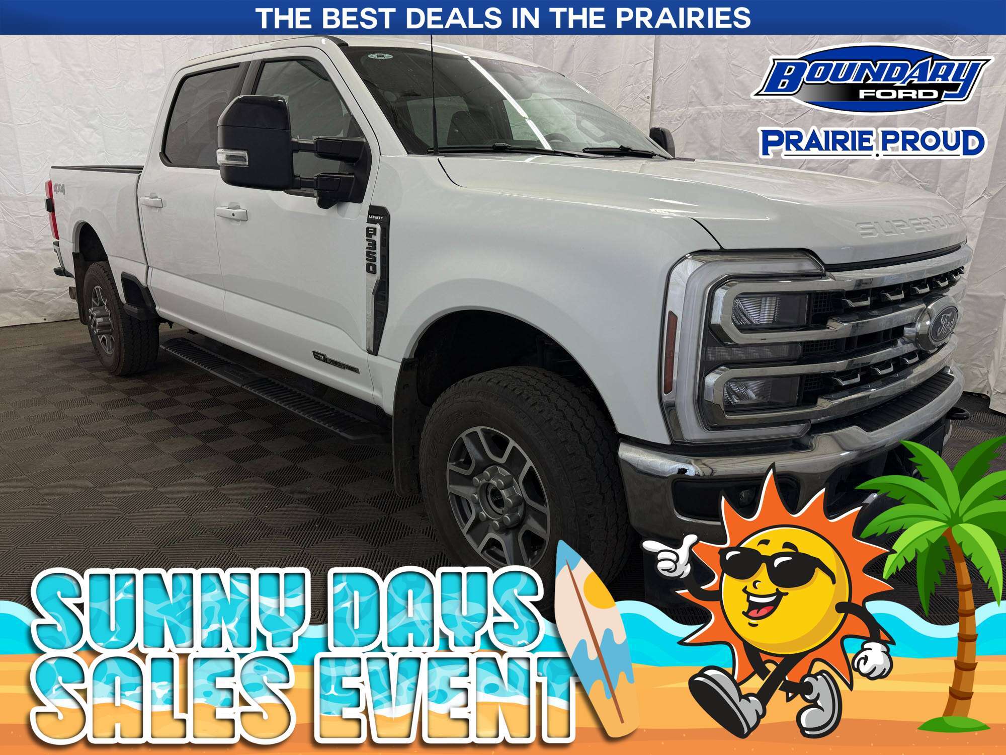 White 2025 Ford F-350 Super Duty Pickup Truck Four-Wheel Drive