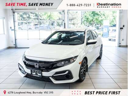 PLATINUM WHITE PEARL 2020 Honda Civic Hatchback Hatchback Front-Wheel Drive Automatic