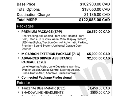 used 2022 BMW M4 car, priced at $88,900