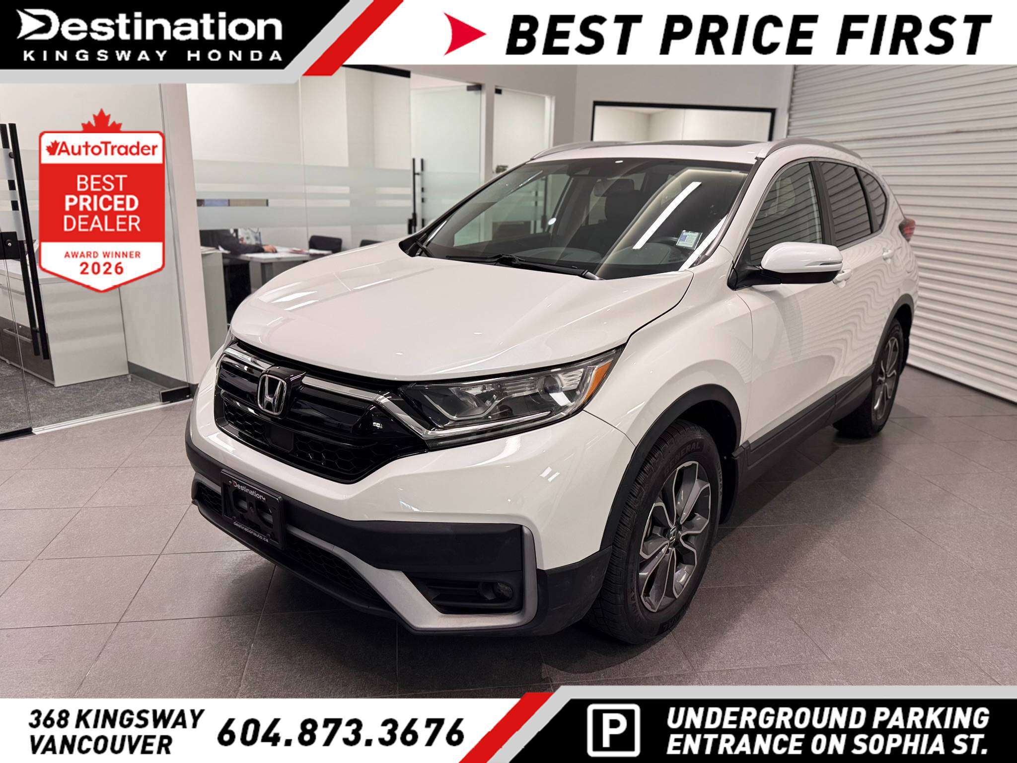 Platinum White Pearl 2021 Honda CR-V SUV / Crossover All-Wheel Drive Automatic