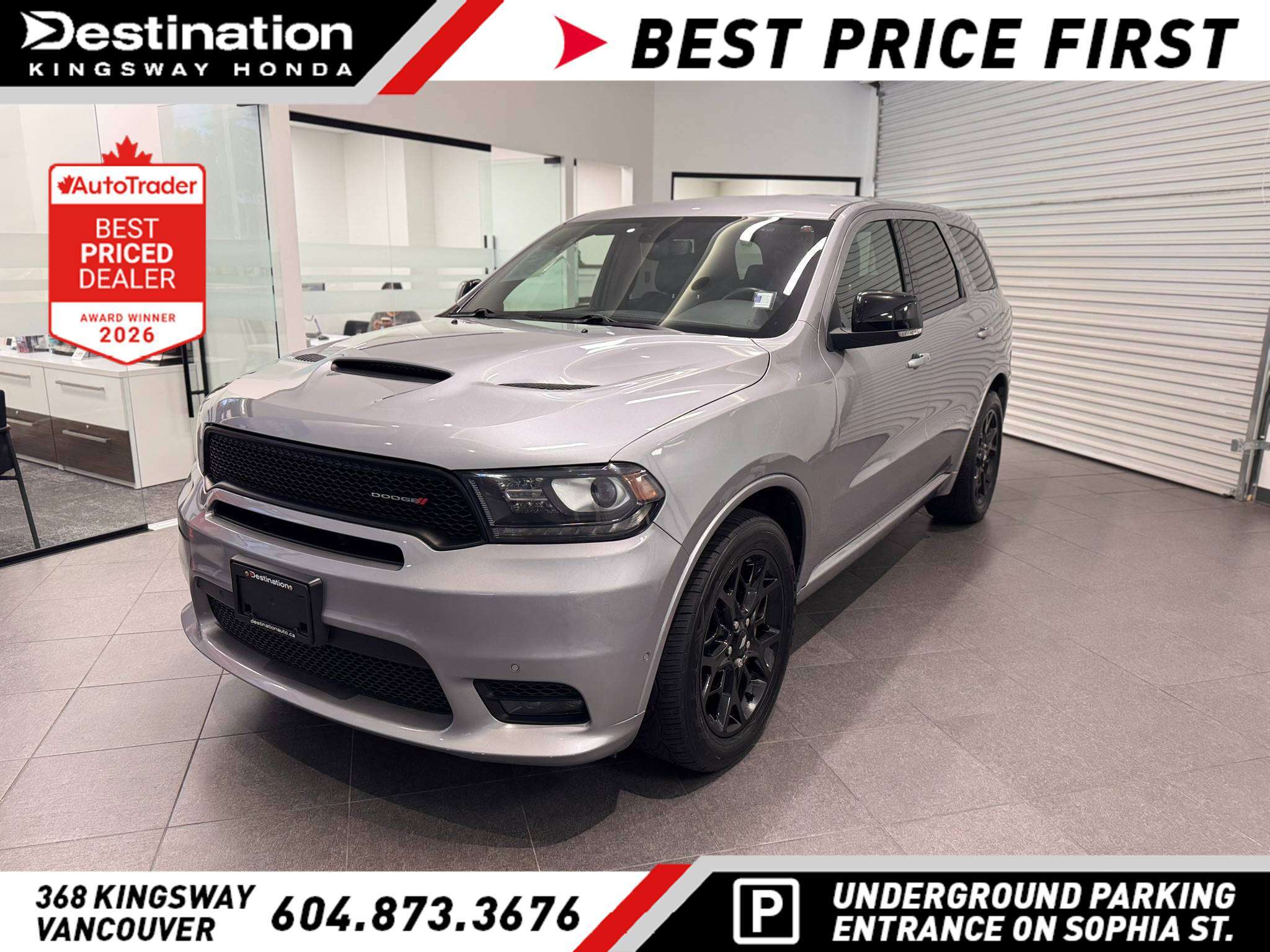 Silver 2019 Dodge Durango SUV / Crossover All-Wheel Drive Automatic