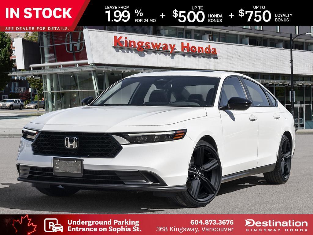 Platinum White Pearl 2026 Honda Accord Hybrid Sedan Front-Wheel Drive Automatic