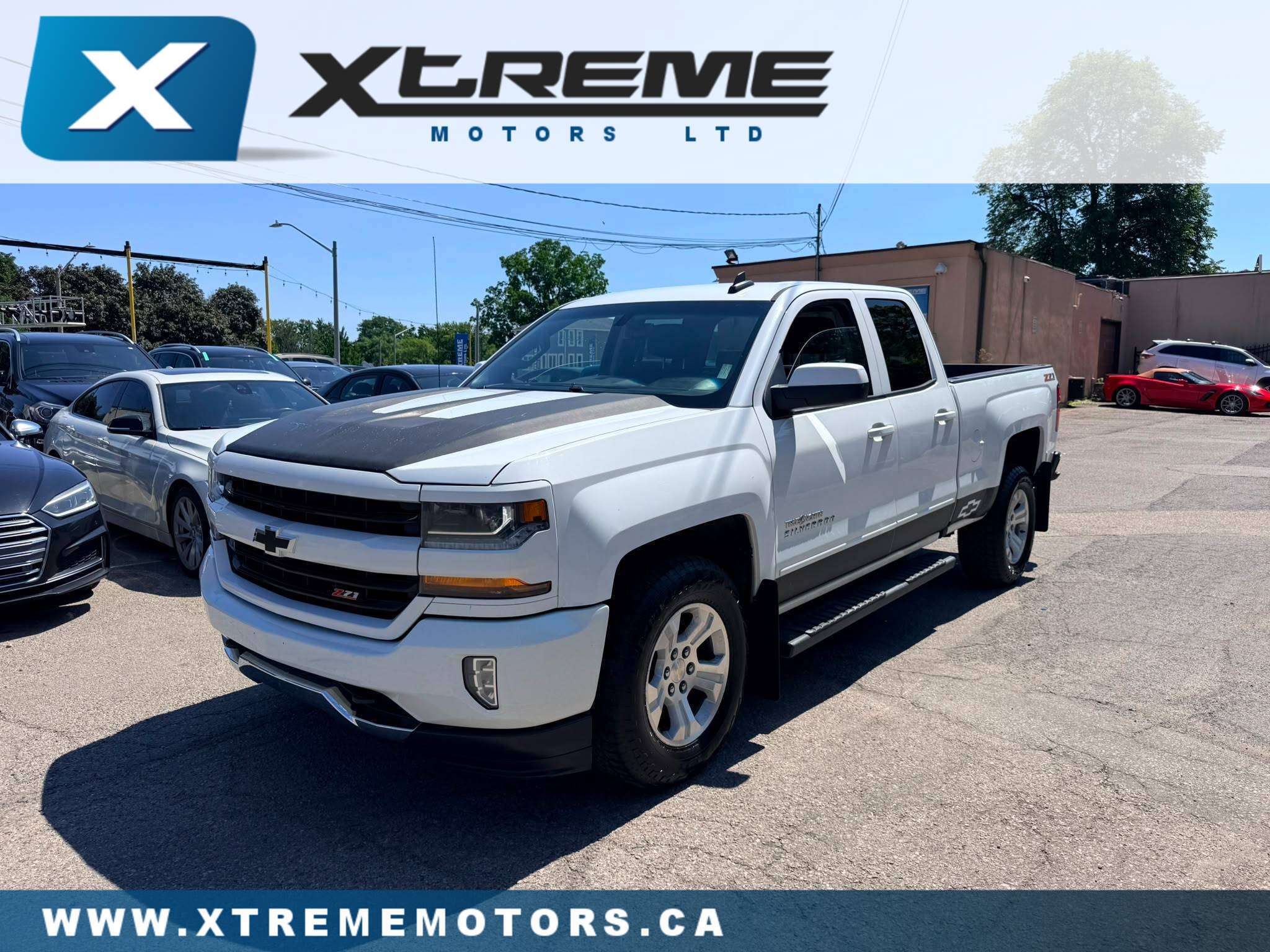 White 2017 Chevrolet Silverado 1500 Pickup Truck Four-Wheel Drive Automatic