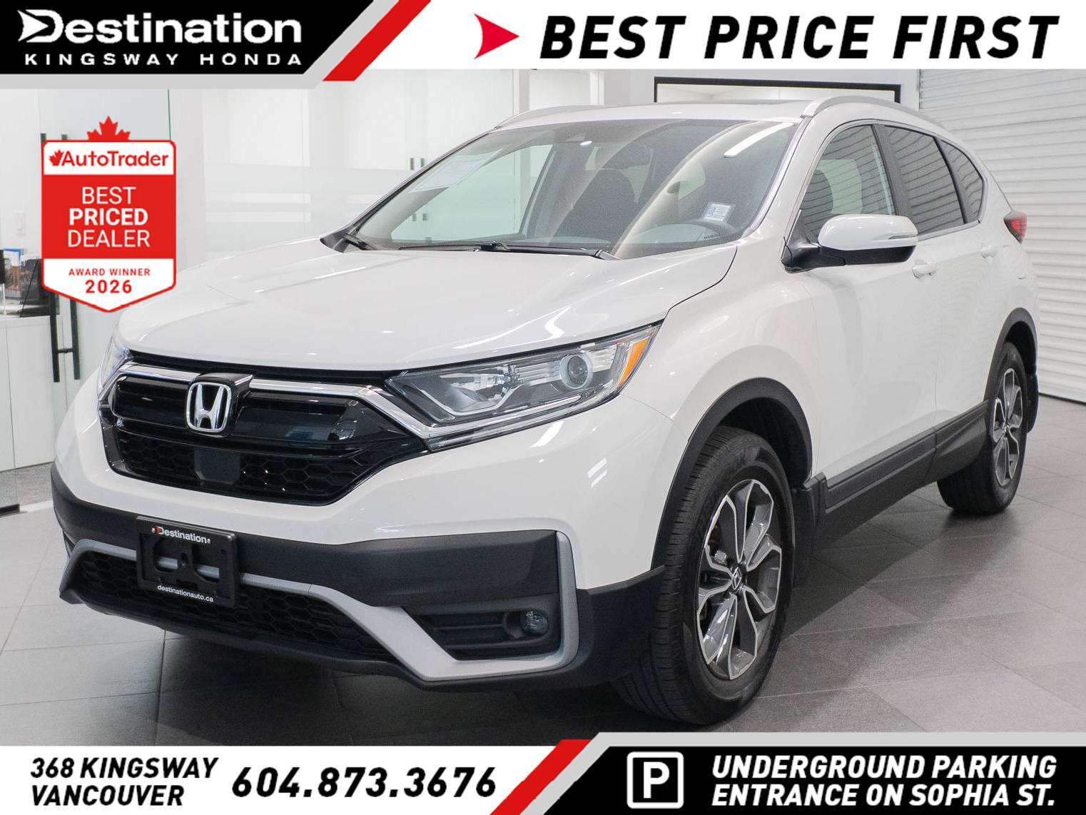 Platinum White Pearl 2021 Honda CR-V SUV / Crossover All-Wheel Drive Automatic