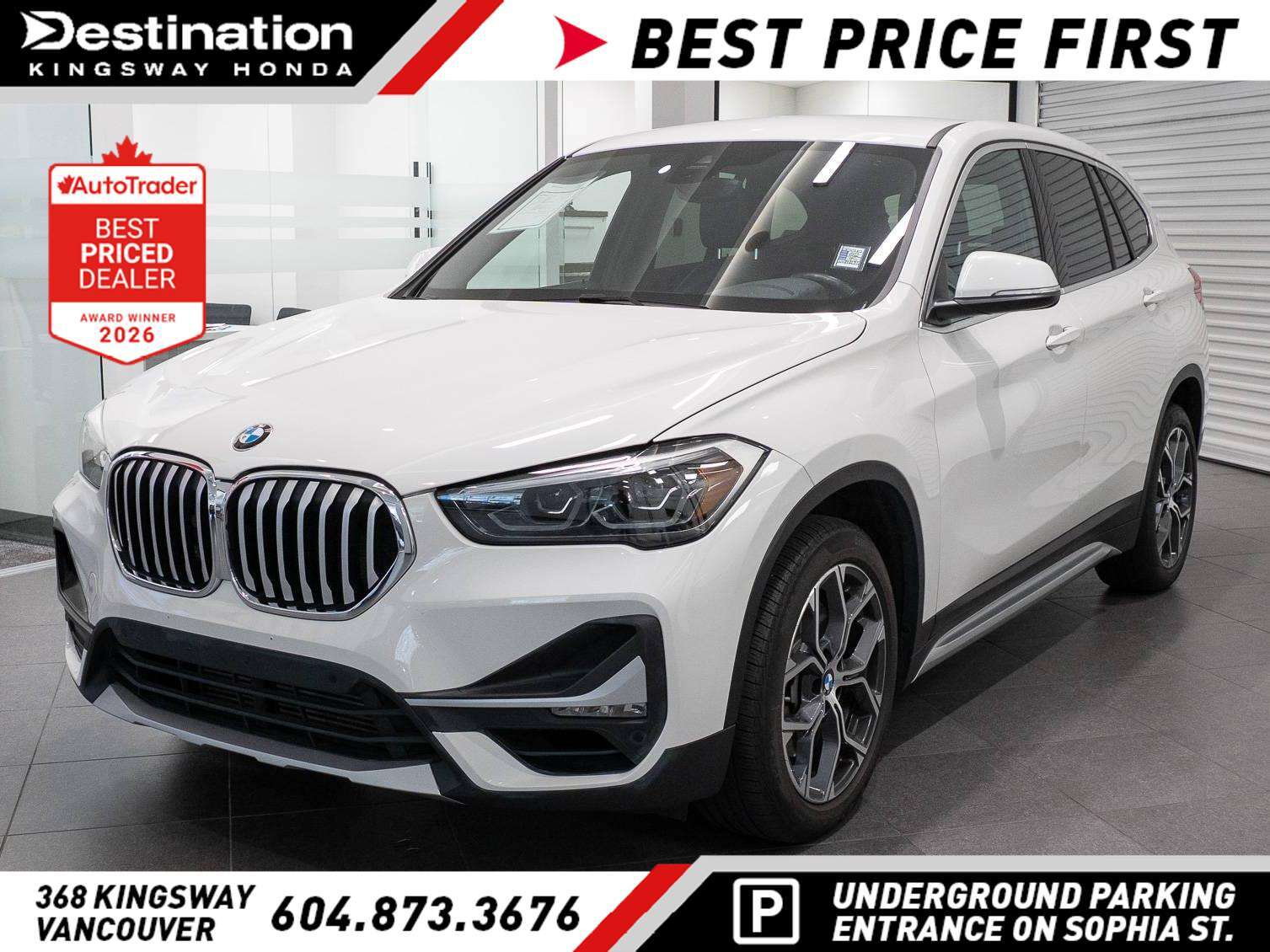 White 2021 BMW X1 SUV / Crossover All-Wheel Drive Automatic