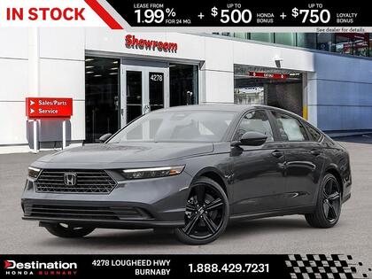 Gray (METEOROID GREY METALLIC) 2026 Honda Accord Hybrid Sedan Front-Wheel Drive Automatic