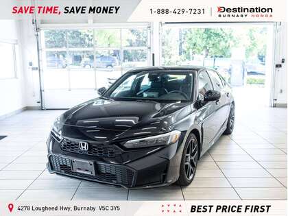 CRYSTAL BLACK PEARL 2025 Honda Civic Hybrid Sedan Front-Wheel Drive Automatic