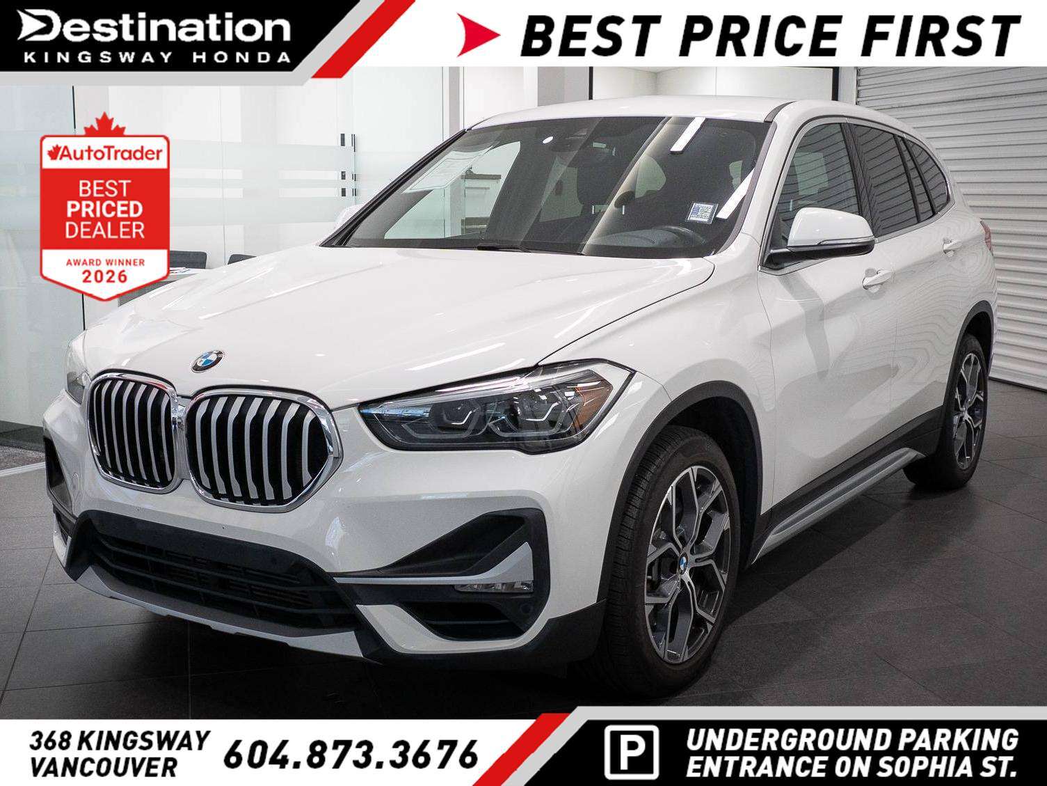 White 2021 BMW X1 SUV / Crossover All-Wheel Drive Automatic