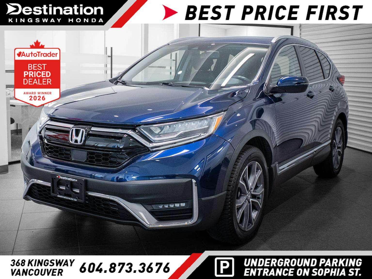Black (Obsidian Blue Pearl) 2021 Honda CR-V SUV / Crossover All-Wheel Drive Automatic