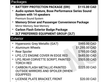 used 2023 Chevrolet Corvette car, priced at $89,900