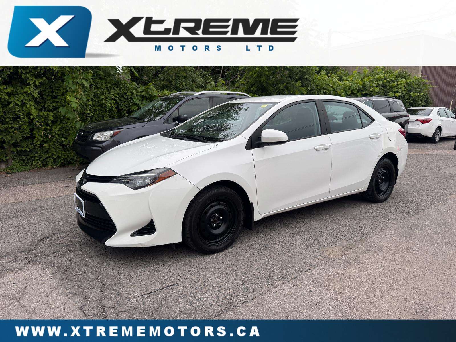 White 2019 Toyota Corolla Sedan Front-Wheel Drive Continuously Variable Transmission