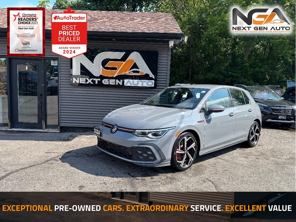 Gray 2024 Volkswagen Golf GTI Hatchback Front-Wheel Drive Automatic