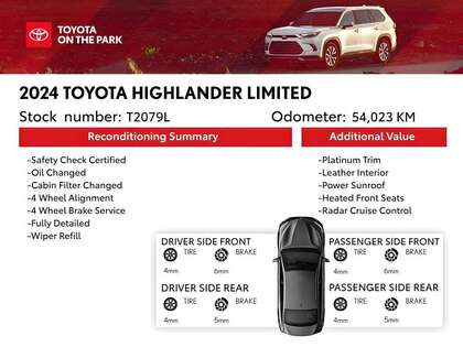 used 2024 Toyota Highlander car, priced at $46,995
