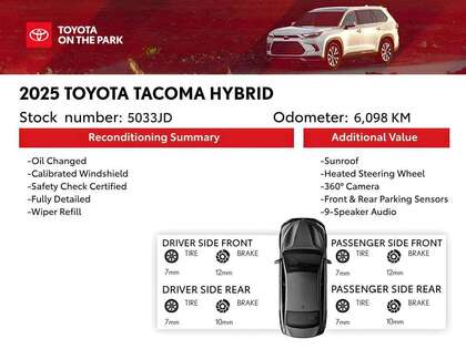 used 2025 Toyota Tacoma car, priced at $59,900