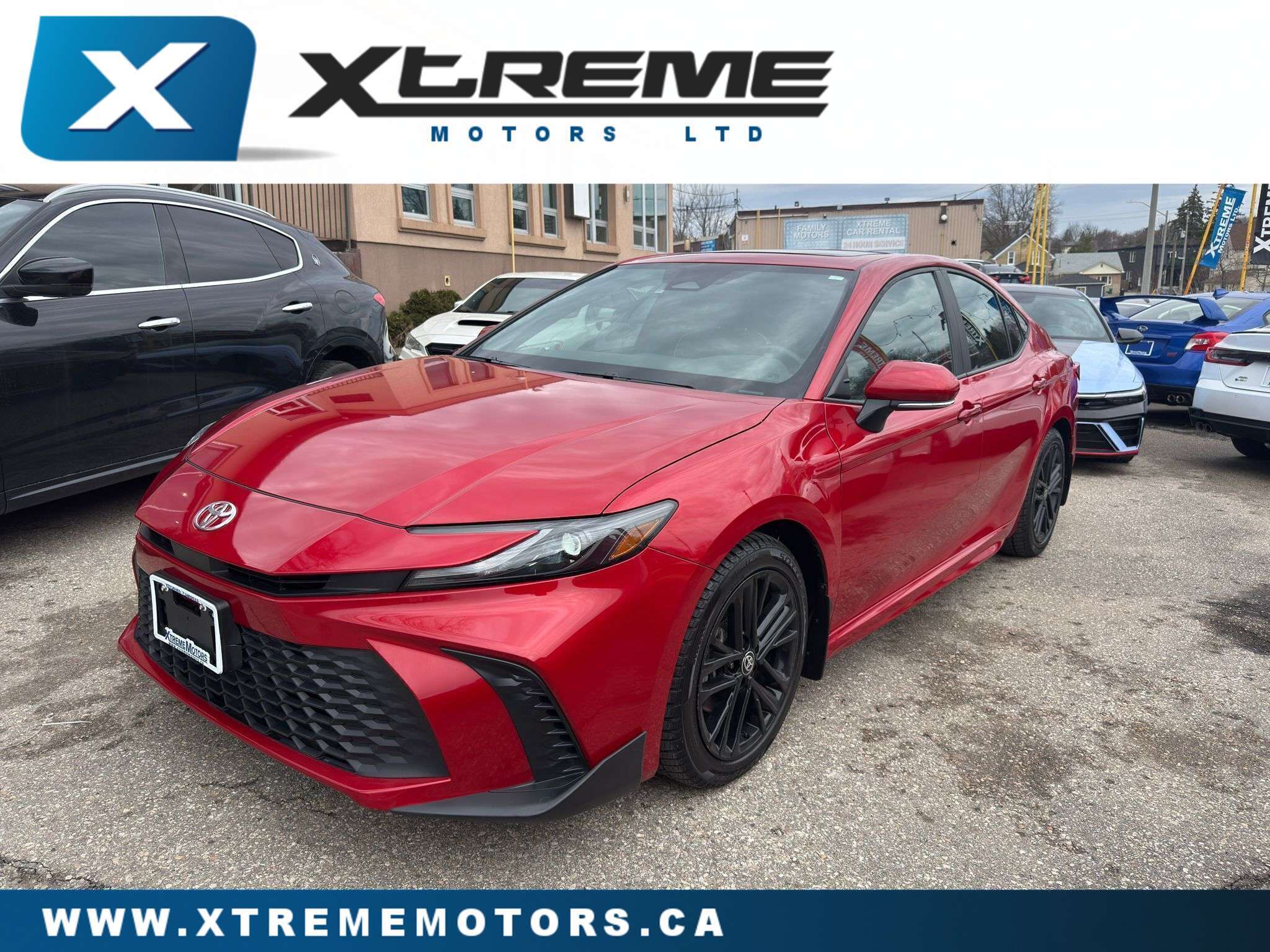 Red 2025 Toyota Camry Sedan All-Wheel Drive Continuously Variable Transmission