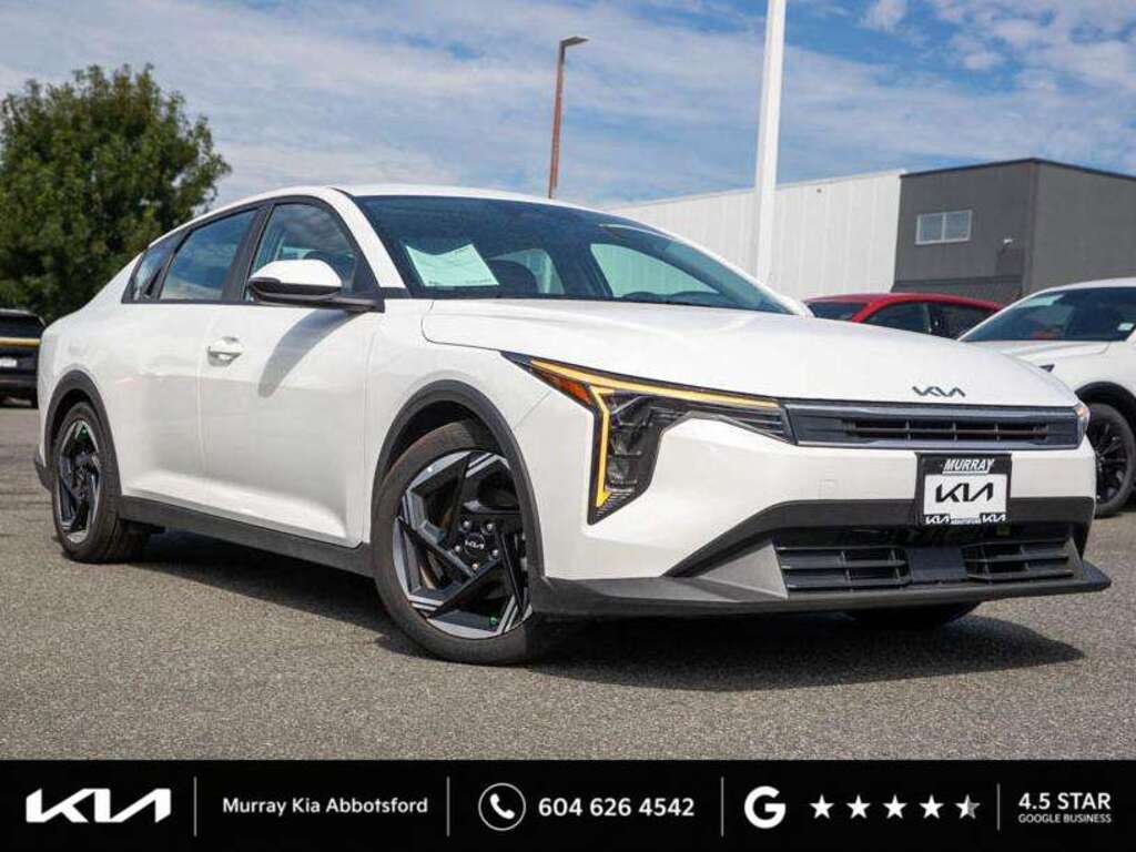 Snow White Pearl 2025 Kia K4 Sedan Front-Wheel Drive Continuously Variable Transmission