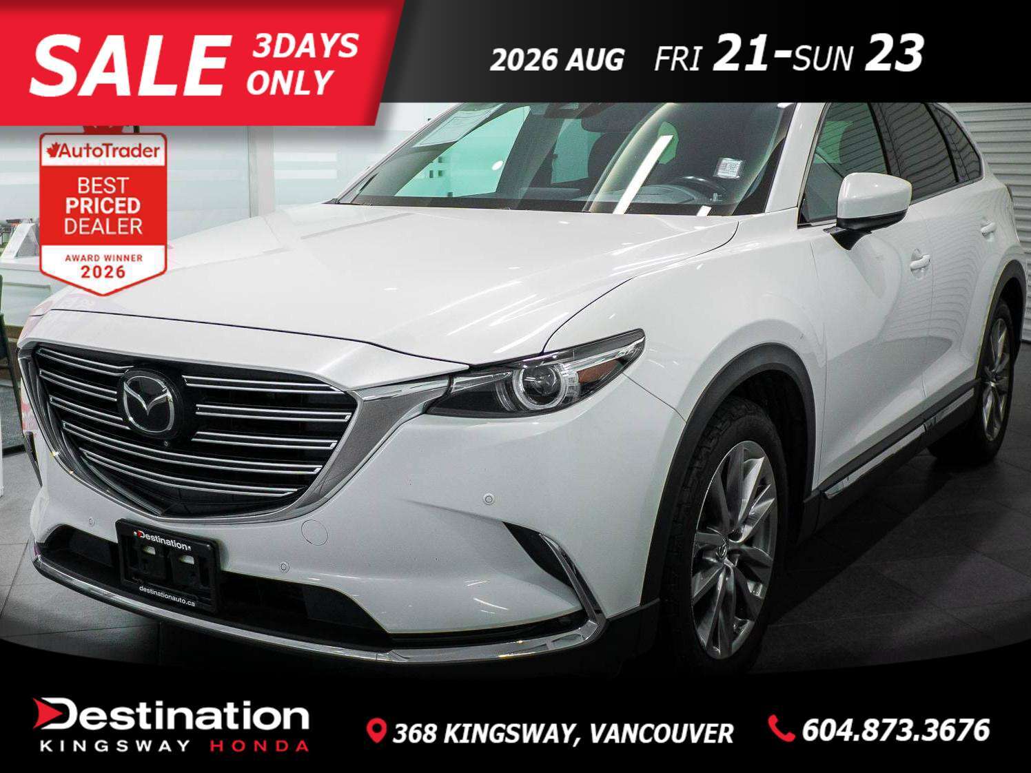 White 2019 Mazda CX-9 SUV / Crossover Automatic