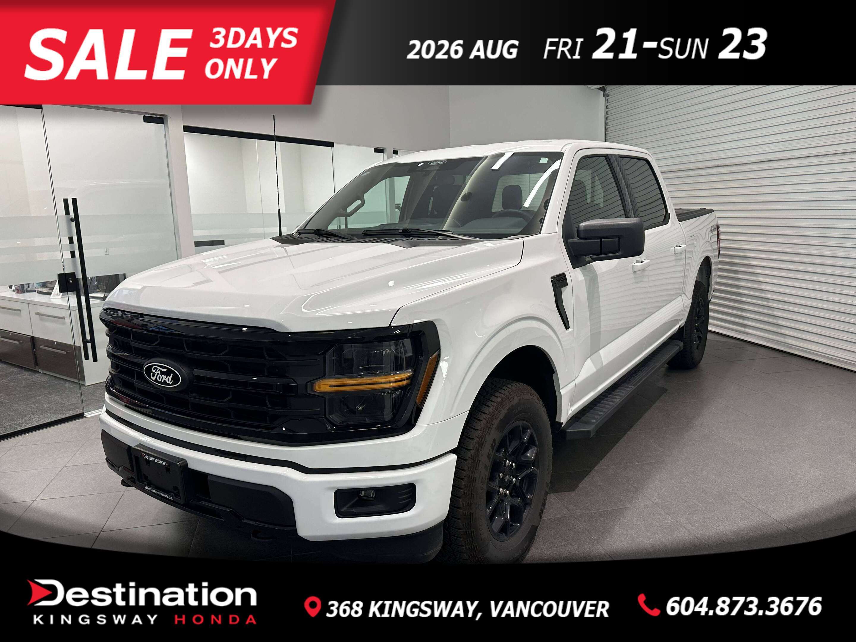 White 2025 Ford F-150 Pickup Truck Four-Wheel Drive Automatic