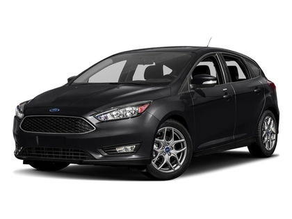 Black 2017 Ford Focus Hatchback Front-Wheel Drive 6-Speed Automatic