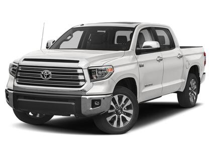 White 2020 Toyota Tundra Platinum CrewMax 4WD Pickup Truck Four-Wheel Drive Automatic