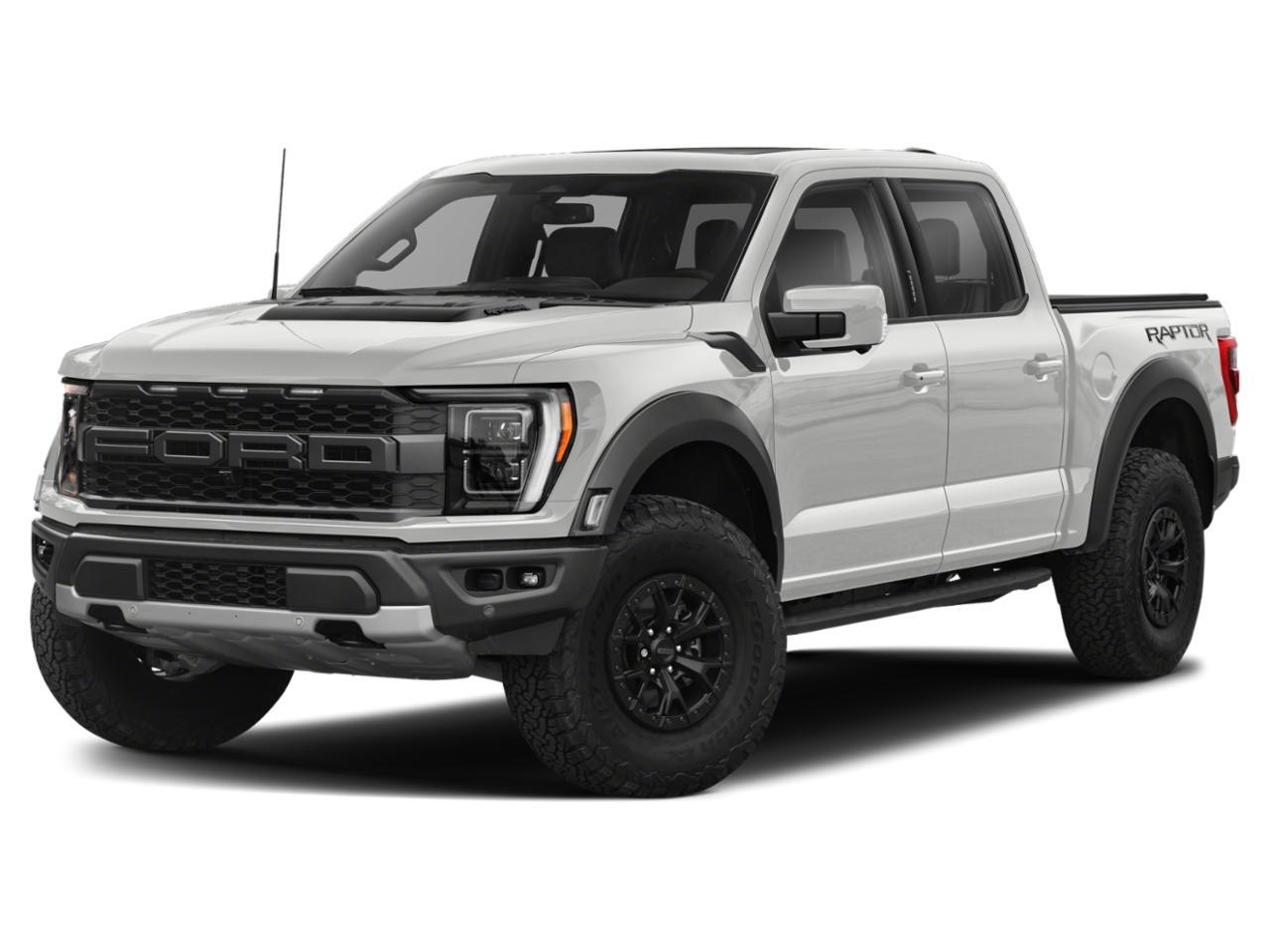 White 2023 Ford F-150 Raptor SuperCrew 4WD Pickup Truck Four-Wheel Drive Automatic