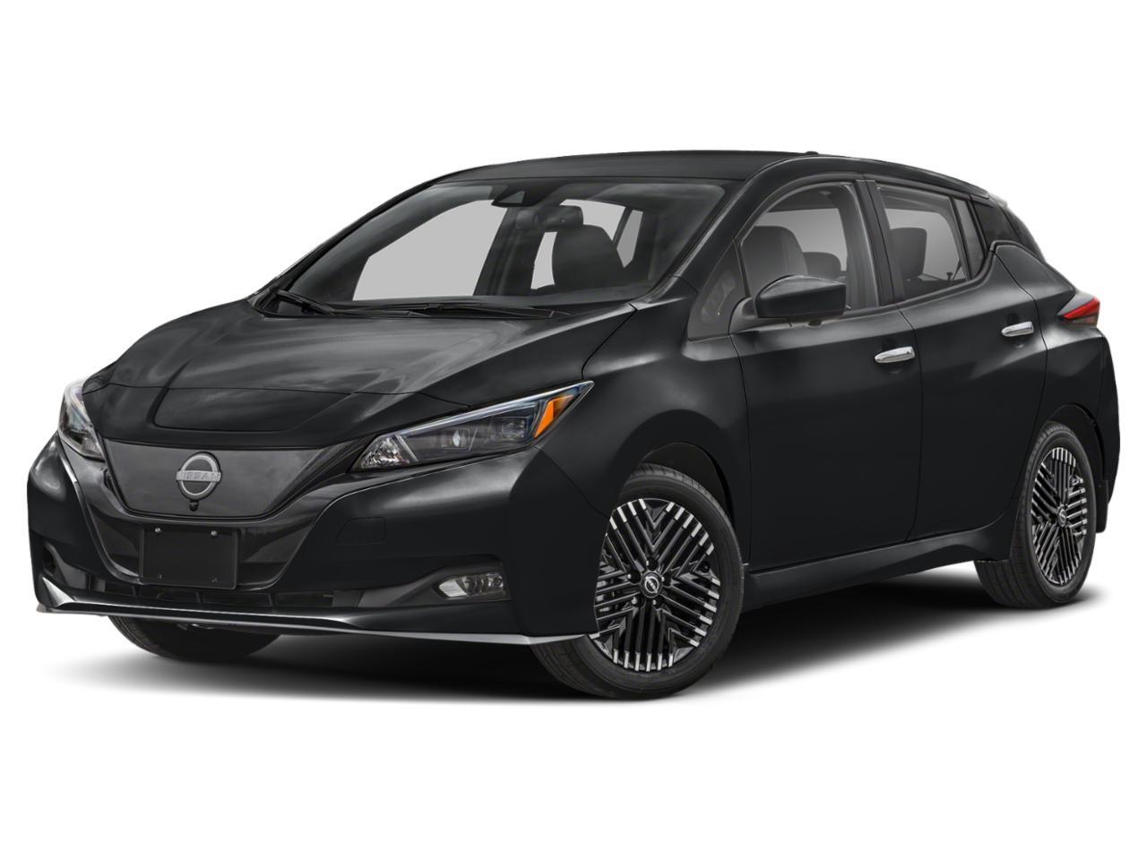 Black 2025 Nissan LEAF SV Plus FWD Hatchback Front-Wheel Drive 1-Speed Automatic