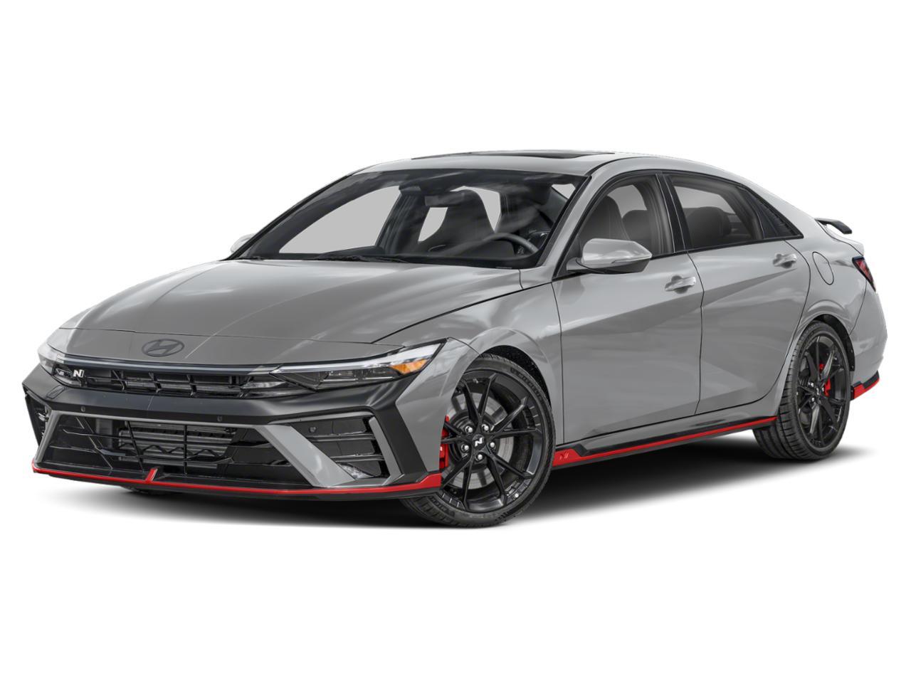 Gray 2025 Hyundai Elantra N FWD Sedan Front-Wheel Drive 8-Speed Dual Clutch