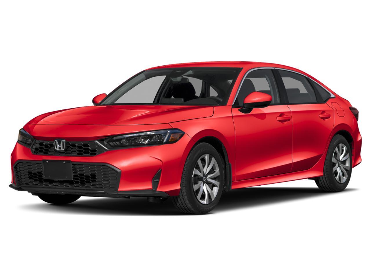 Red 2026 Honda Civic Sedan Front-Wheel Drive Automatic