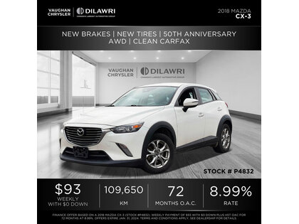 used 2018 Mazda CX-3 car, priced at $18,371